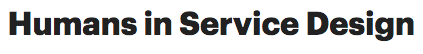 Humans in Service Design Logo